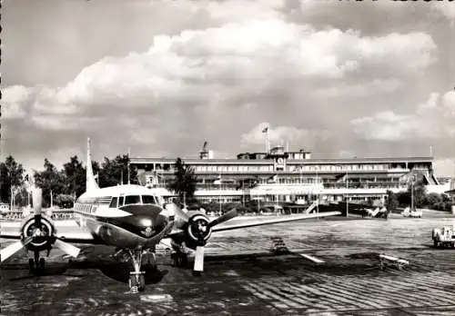 Ak Hamburg Nord Fuhlsbüttel, Flugzeug, Flughafen