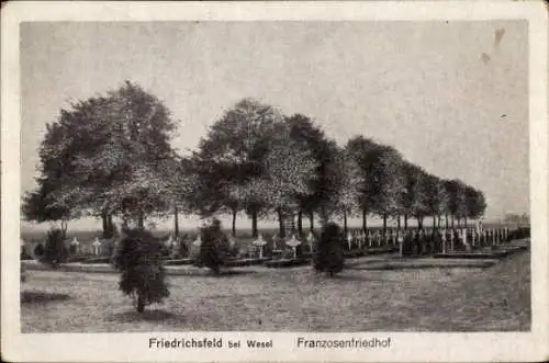 Ak Friedrichsfeld Voerde am Niederrhein, Franzosenfriedhof