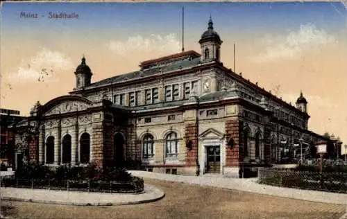 Ak Mainz am Rhein, Stadthalle