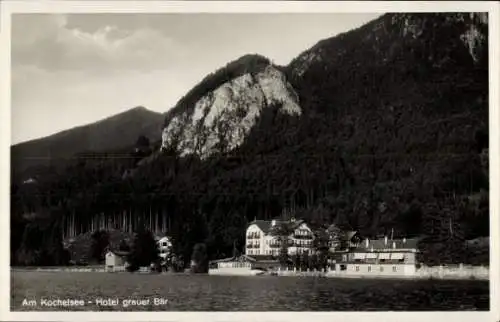 Ak Schlehdorf am Kochelsee Oberbayern, Hotel grauer Bär