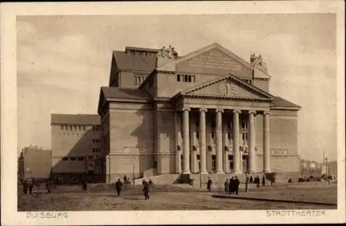 Ak Duisburg im Ruhrgebiet, Stadttheater