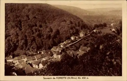 Ak Ferrette Pfirt Elsass Haut Rhin, Panorama