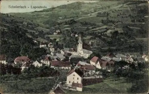 Ak Lapoutroie Schnierlach Elsass Haut Rhin, Gesamtansicht