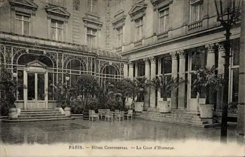 Ak Paris VI, Hotel Continental, La Cour d'Honneur