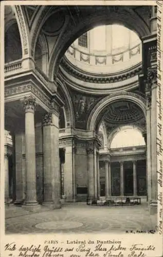 Ak Paris V Panthéon, Lateral du Pantheon, Innenansicht