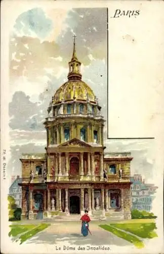 Litho Paris VII, Les Invalides, Dom