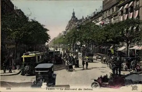 Ak Paris II. Börsenviertel, Le Boulevard des Italians