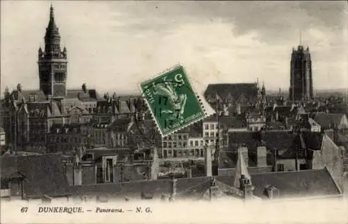 Ak Dunkerque Dünkirchen Nord, Panorama