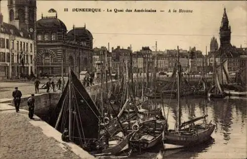 Ak Dunkerque Nord, Le Quai des Americains