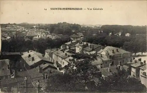 Ak Saint Menehould Marne, Gesamtansicht