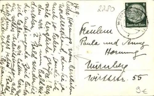 Foto Ak Sylt, Teilansicht, Luftaufnahme