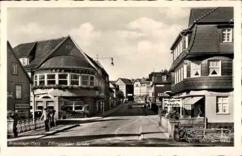 Ak Braunlage im Oberharz, Elbingeröder Straße, Café