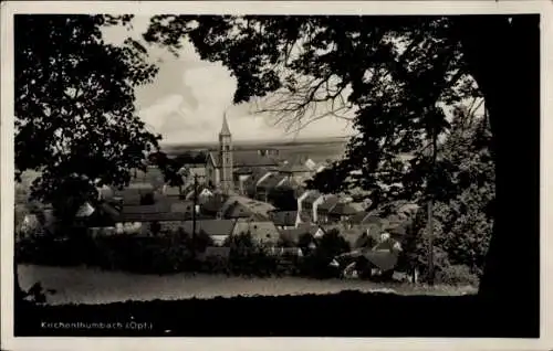 Ak Kirchenthumbach in der Oberpfalz, Teilansicht, Kirche