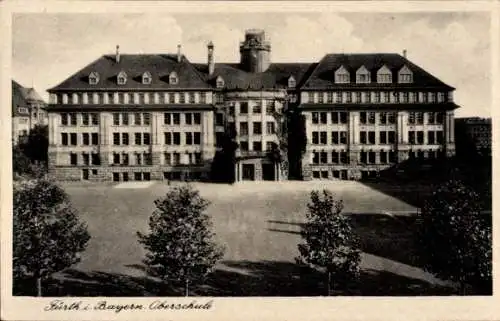Ak Fürth in Mittelfranken Bayern, Oberschule