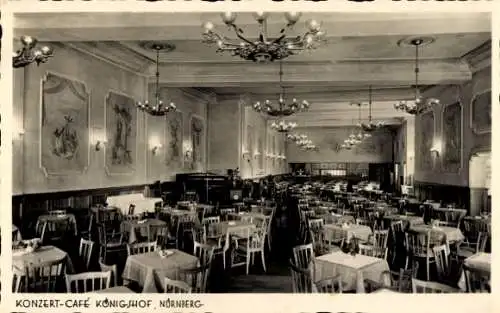 Ak Nürnberg in Mittelfranken, Konzert-Cafe Königshof, Gastraum