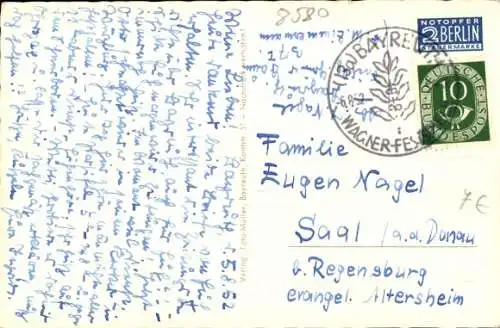 Ak Bayreuth in Oberfranken, Panorama