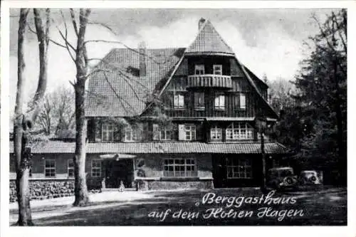 Ak Dransfeld in Niedersachsen, Berggasthaus auf dem hohen Hagen, Aussenansicht