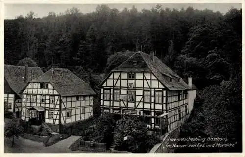 Ak Hämelschenburg Emmerthal, Gasthof Im Kaiser von Fez und Marokko