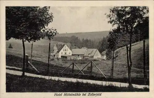 Ak Clausthal Zellerfeld Harz, Hotel Mittelmühle