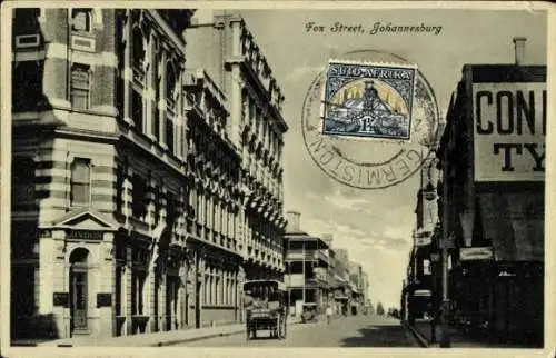 Ak Johannesburg Südafrika, Fox Street