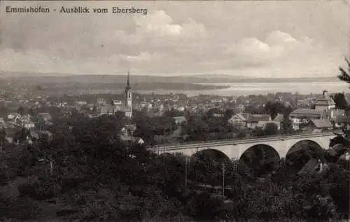 Ak Emmishofen Kanton Thurgau, Blick vom Ebersberg