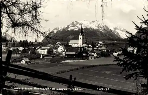 Ak Mariapfarr in Salzburg, Panorama, Kirche