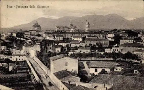 Ak Pisa Toscana, Panorama dalla Cittadella, Panoramablick auf die Stadt