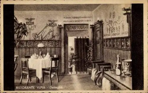 Ak Roma Rom Lazio, Ristorante Vlpia, Dettaglio, ai Fori Imperiali