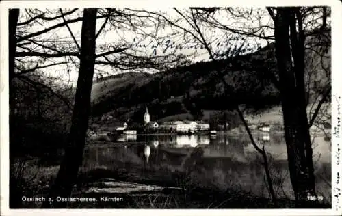 Ak Ossiach in Kärnten, Gesamtansicht, Gewässer