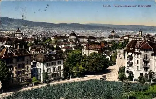 Ak Zürich Stadt Schweiz, Polytechnikum und Universität