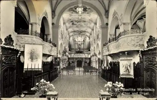 Ak Mariastein Kanton Solothurn, Basilika, Chor und Orgel