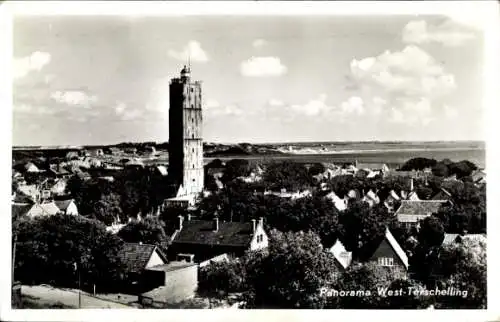 Ak West Terschelling Friesland Niederlande, Panorama