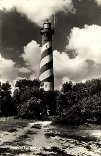 Ak Burgh Haamstede Schouwen Duiveland Zeeland Niederlande, Vuurtoren
