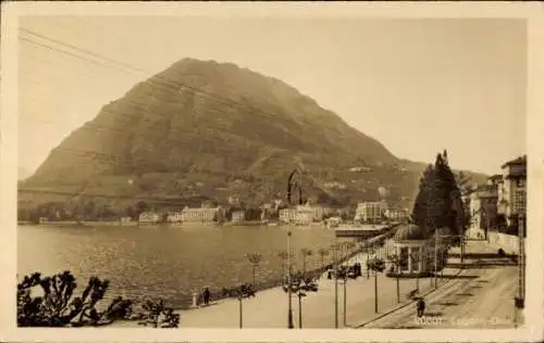 Ak Lugano Kanton Tessin Schweiz, Quai