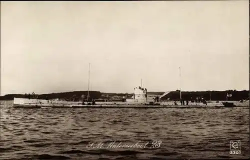 Ak Deutsches U-Boot SM U 23, Kaiserliche Marine