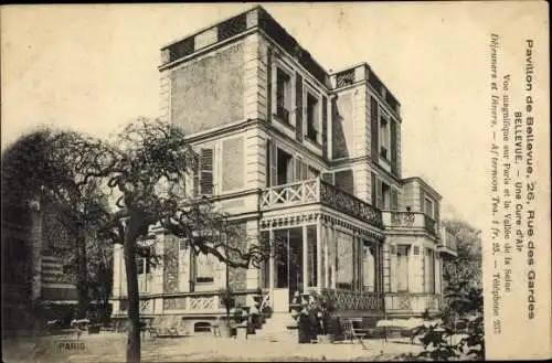 Ak Bellevue Hauts-de-Seine, Pavillon de Bellevue, Rue des Gardes 26