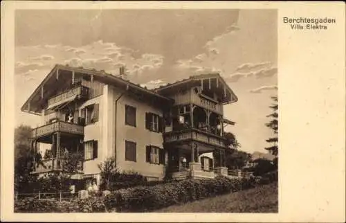 Ak Berchtesgaden in Oberbayern, Blick auf Villa Elektra