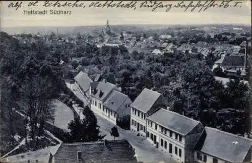 Ak Hettstedt im Südharz, Ort aus der Vogelschau