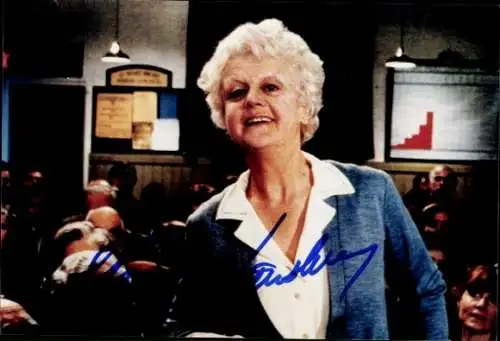 Foto Schauspielerin Angela Lansbury, Filmszene, Autogramm