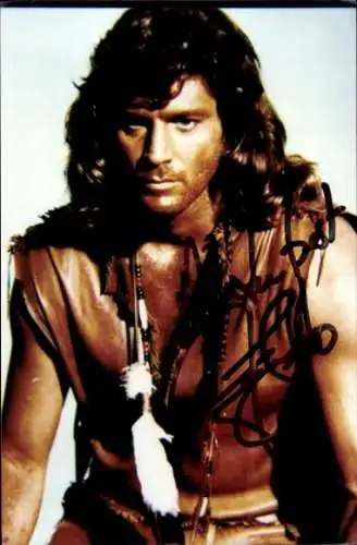 Foto Schauspieler Joe Lando, Portrait, Autogramm