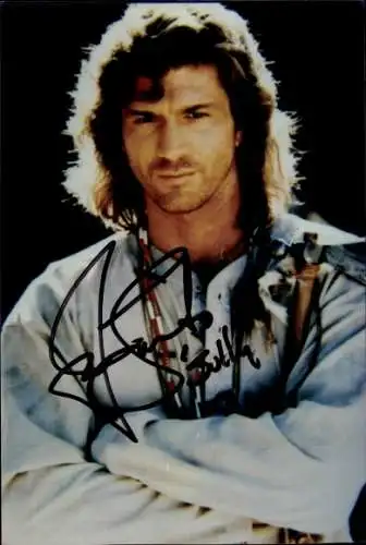 Foto Schauspieler Joe Lando, Portrait, Autogramm