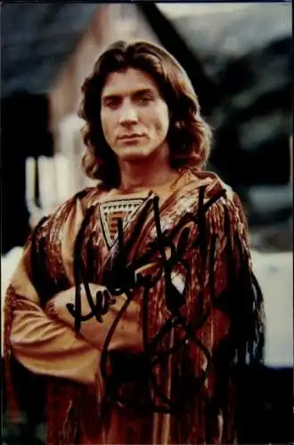 Foto Schauspieler Joe Lando, Portrait, Autogramm