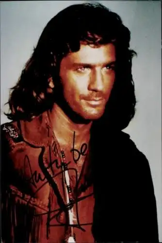 Foto Schauspieler Joe Lando, Portrait, Autogramm