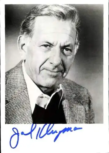 Foto Schauspieler Jack Klugman, Quincy, Portrait, Autogramm