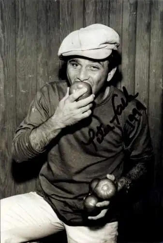 Foto Schauspieler Peter Falk, Portrait, Autogramm