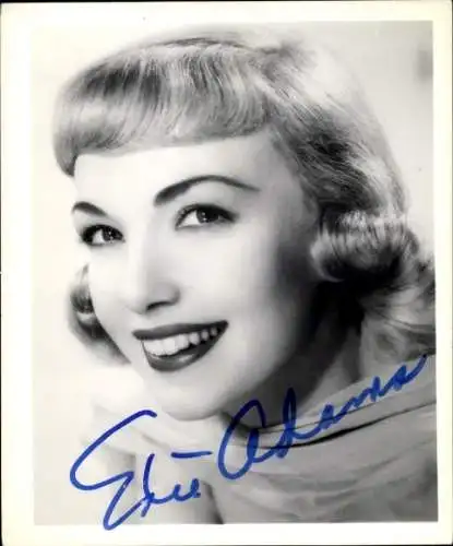 Foto Schauspielerin Edie Adams, Portrait, Autogramm