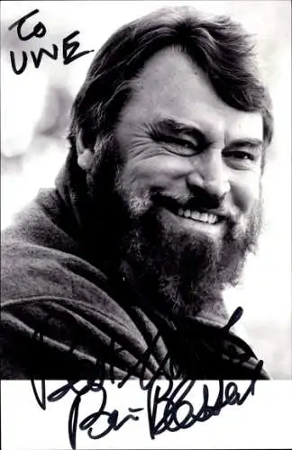 Foto Schauspieler Brian Blessed, Portrait, Autogramm