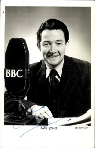 Ak Moderator? Basil Jones, Portrait, BBC, Autogramm