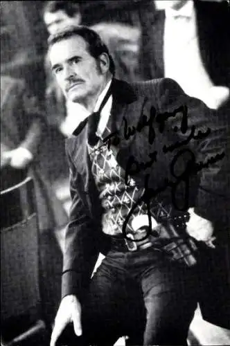 Foto Ak Schauspieler James Garner, Portrait, Autogramm