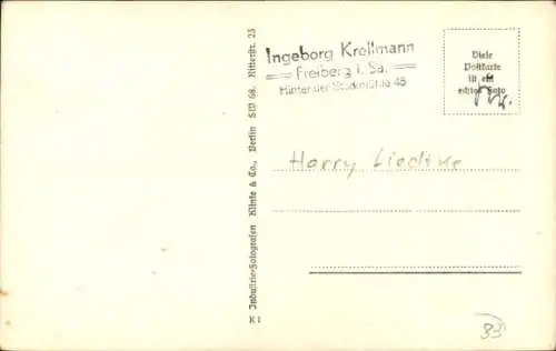 Ak Schauspieler Harry Liedtke, Portrait, Haus Liedtke, Pieslow am Scharmützelsee, Autogramm